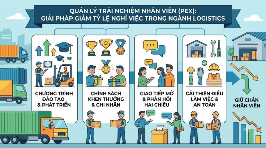 Quản lý trải nghiệm nhân viên (PEX): Giải pháp giảm tỷ lệ nghỉ việc ngành Logistics