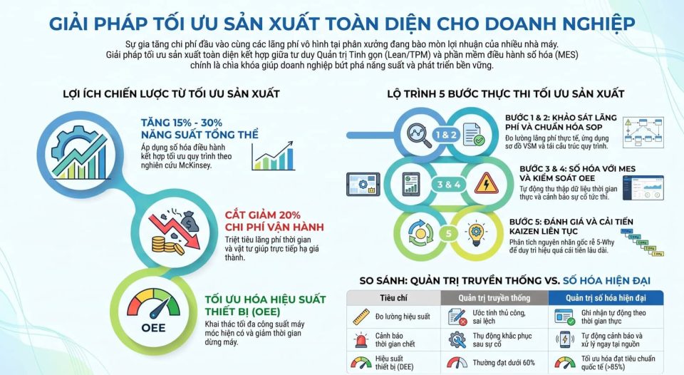 Giải pháp tối ưu sản xuất toàn diện cho doanh nghiệp