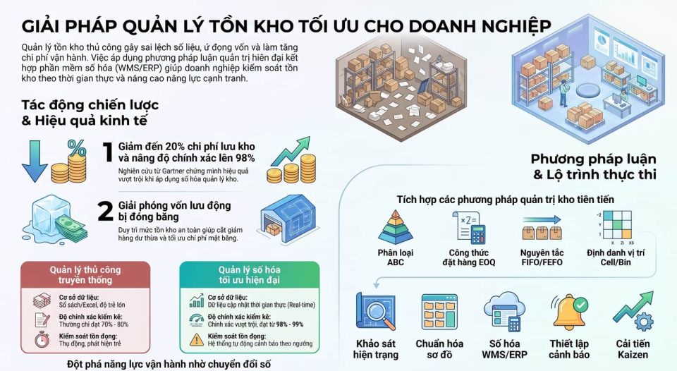 Giải pháp quản lý tồn kho tối ưu cho doanh nghiệp