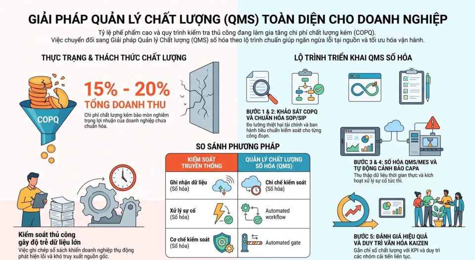 Giải pháp quản lý chất lượng (QMS) toàn diện cho doanh nghiệp