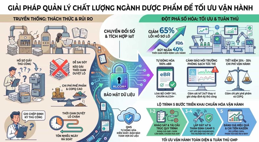 Giải pháp quản lý chất lượng ngành dược để tối ưu vận hành