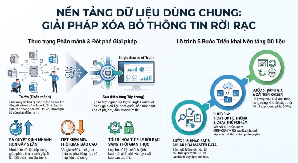 Nền tảng dữ liệu dùng chung: Giải pháp xóa bỏ thông tin rời rạc