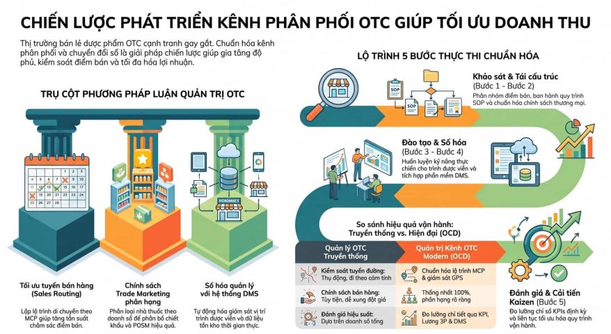 Chiến lược phát triển kênh phân phối OTC giúp tối ưu doanh thu