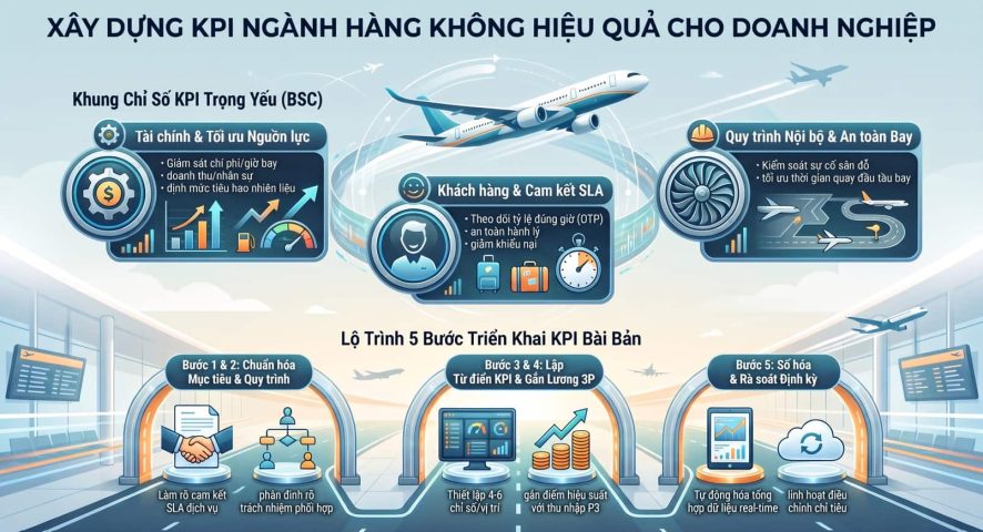 Xây dựng KPI ngành hàng không hiệu quả cho doanh nghiệp