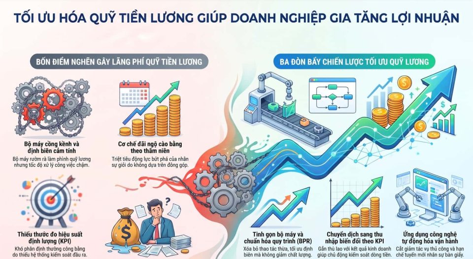 Tối ưu hóa quỹ tiền lương giúp doanh nghiệp gia tăng lợi nhuận