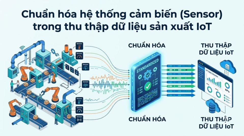 Chuẩn hóa cảm biến IoT sản xuất: Nền tảng dữ liệu nhà máy thông minh
