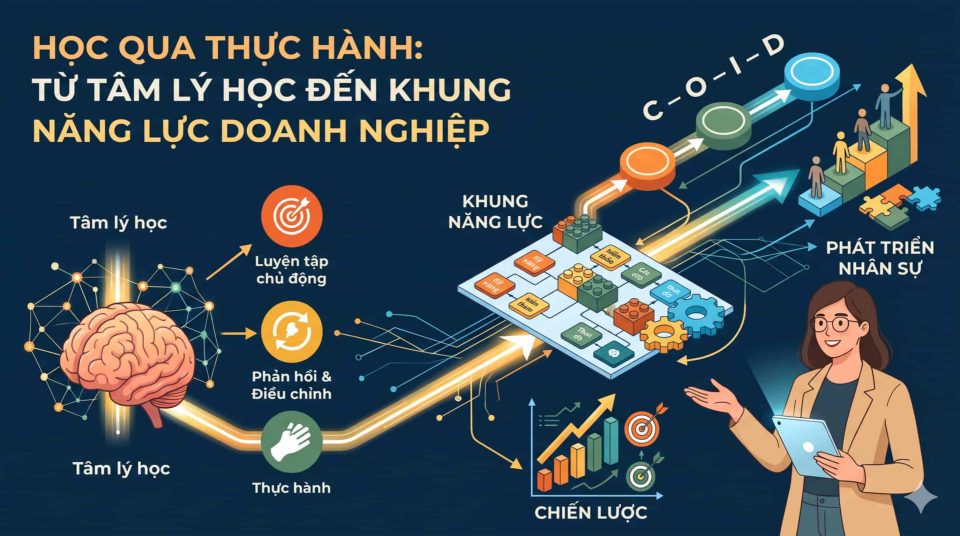Học qua thực hành: Từ tâm lý học đến xây dựng khung năng lực doanh nghiệp