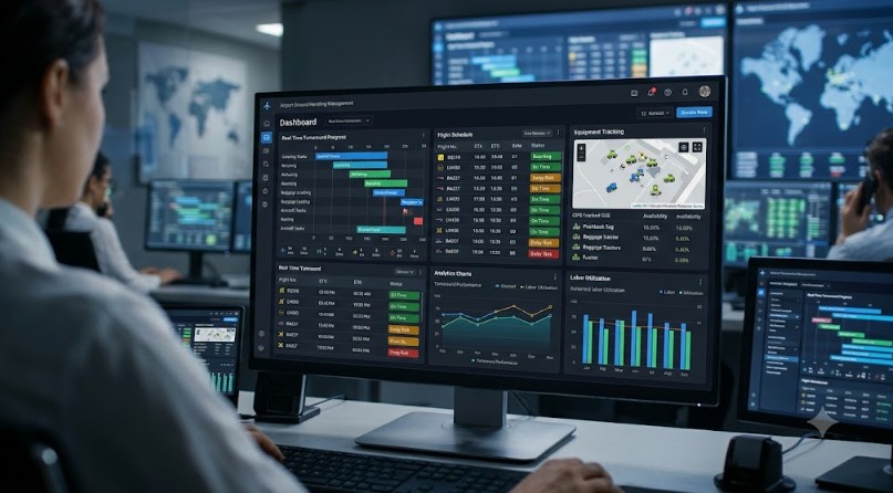 Vai trò của dashboard điều hành đối với lãnh đạo công ty dịch vụ mặt đất