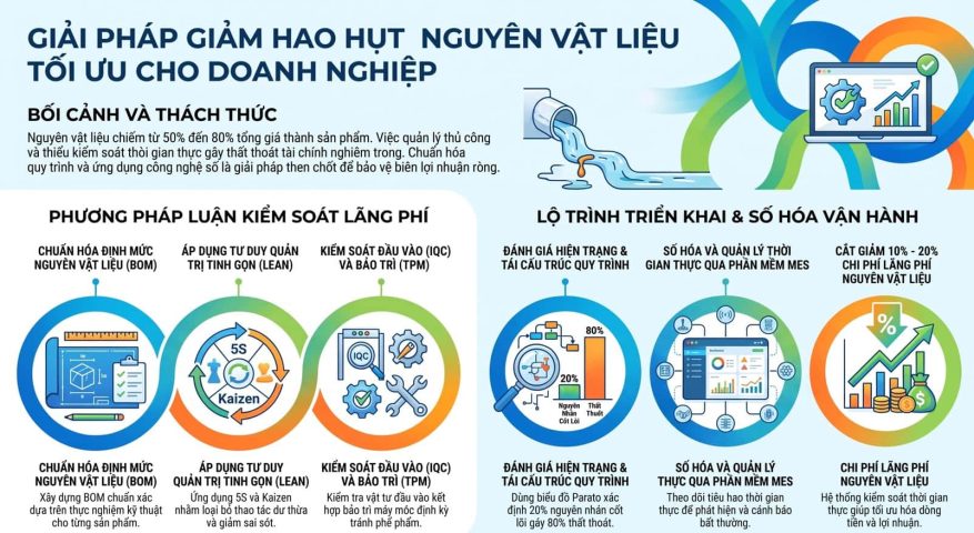Giải pháp giảm hao hụt nguyên vật liệu tối ưu cho doanh nghiệp