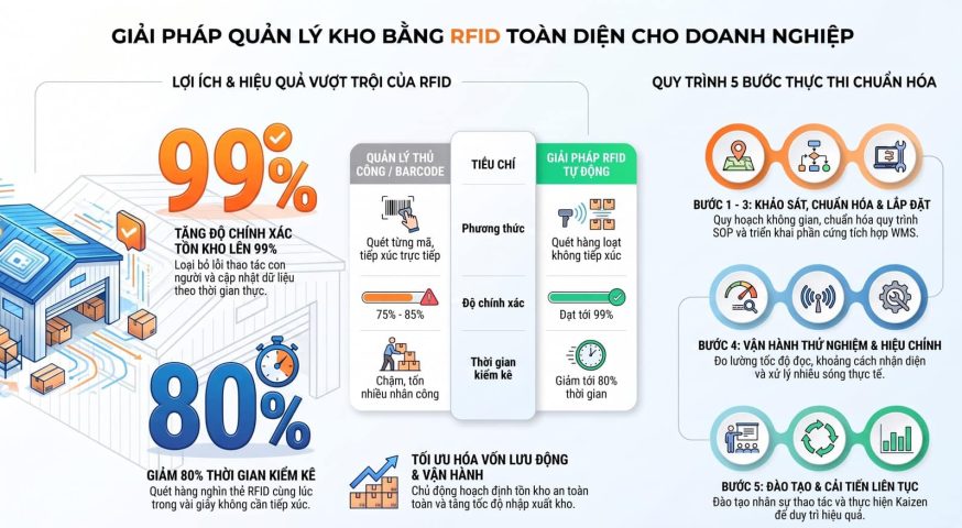Giải pháp quản lý kho bằng RFID toàn diện cho doanh nghiệp