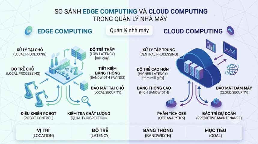 So sánh Edge và Cloud Computing