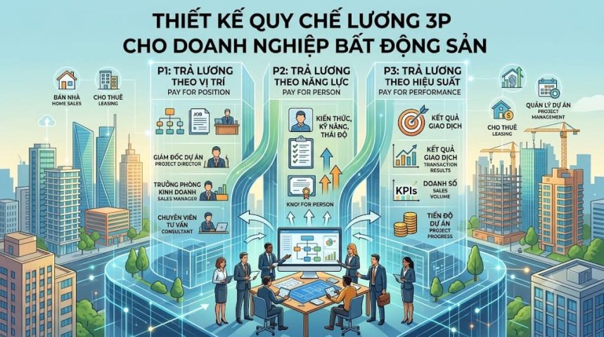 Thiết kế lương 3P ngành bất động sản