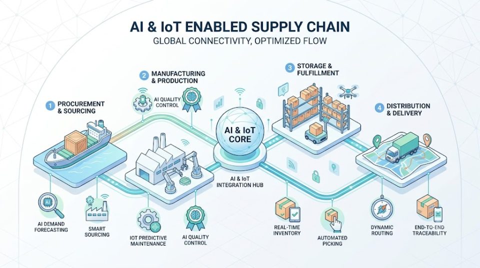 Quản lý AI - IoT trong chuỗi cung ứng